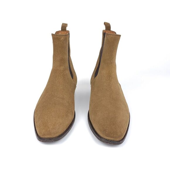 ORO THE ALPACA GRANADA CHELSEA BOOTS Tan Brown Elevated Western Quiet Luxury 7 - Picture 3 of 12